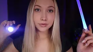 ASMR Quick Eye Exam + Visual Tests Before Sleep 🌙