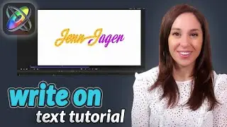 How to Make Text Write on in Apple Motion
