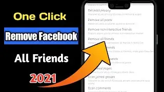 Just one click remove all Facebook friends | all Facebook friends remove