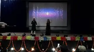 Nishtha Sharma  perfomance on the stage of Dr. Rammanohar Lohia Avadh University.