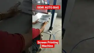 Semi Automatic Bag Screen Printing Machine . Great Printing from our client . thank you