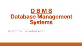 Database Management System | Computer IT Engineering | GATE | University Exam