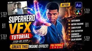 How I Created INSANE Superhero VFX in Adobe After Effects and Danvici Resolve(Step-by-Step Tutorial)