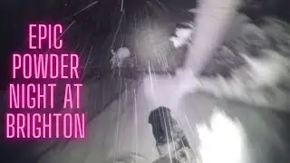 POV NIGHT SNOWBOARDING AT BRIGHTON RESORT WITH EPIC POWDER