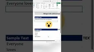 Merge Cells without Losing Data in Microsoft 