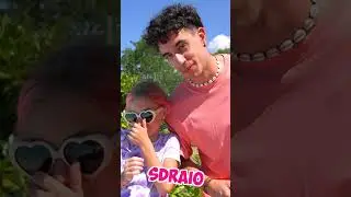 Giorgia e Stefano buttano in piscina Papà Salvo e si sente male e sviene! #salvoegiorgia #shorts