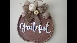 Pumpkin Fall DIY Using Paper Towels - Dollar Tree Fall DIY