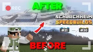 Building a HUGE Row of Houses in Minecraft! | Minecraft Speedbuild Compilation #21-#30