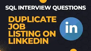 MOST asked Question in SQL Interviews for DATA Engineers | SQL Engineer Roles | LinkedIn EASY |