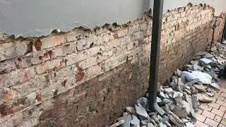 Damp proof exterior house walls