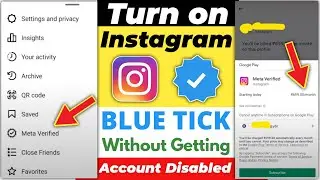 How to get Instagram Meta Verified Blue Tick | Instagram Paid Blue Tick | Get Blue Tick on Instagram