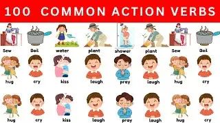 100+ Action Verbs | Common Action Verbs in English | | English Vocabulary with Picture