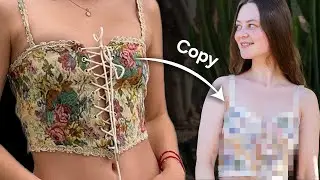 Sewing the most INTRICATE Corset Top | Step by Step Tutorial with Free Pattern