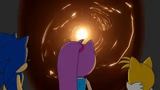 [Speed Paint] Sonic, Tails and Sparkle seeing the ink portal - Bendy and the Ink Machine