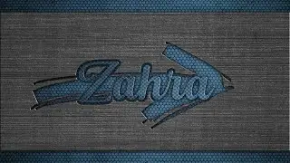 How to make a 3d logo in pixellab Zahra's name