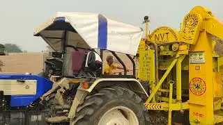 mungfali ki fasal || groung nut threshing