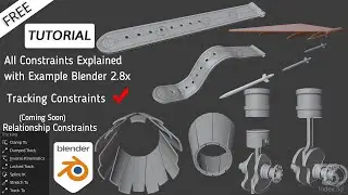 (Fast) All Constraints Explained with Example| Tracking Constraints| Blender 2.8 | Free Project File
