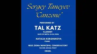 Sergey Taneyev. Canzone for clarinet and piano