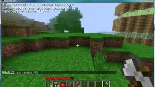 Minecraft - Casa destruida e reconstruida, Minerando e cortando árvores - Epi 02 - Parte 2