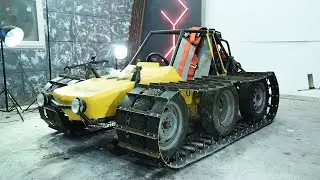 Buggy tank. Installing tracks. ENG SUB