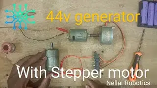 44v generator from 12v battery | stepper motor as a generator and it works. DC to AC converter