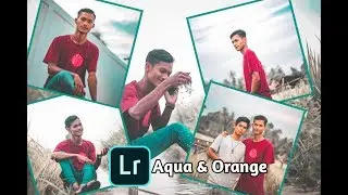 Tutorial cara edit foto - Aqua & Orange | lightroom cc - Android