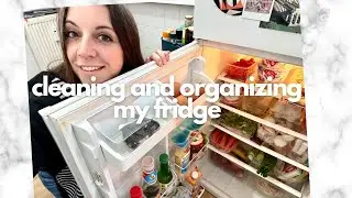 Cleaning and organizing my fridge | eco friendly and on a budget | cleaning vlog