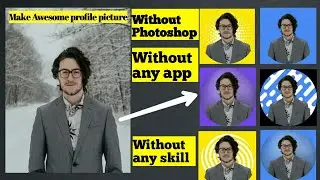 How to create Awesome profile picture for YouTube | fiverr | Upwork | Facebook | Tiktok etc