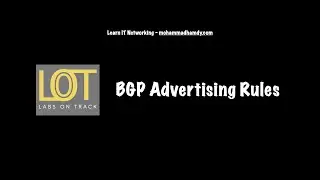 BGP Advertising Rules 