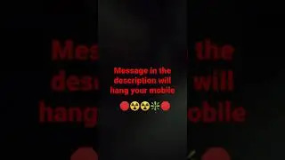 The message in the description will hang you mobile 100% real and  it works on whatsapp Facebook