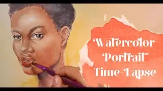 Watercolor portrait TIMELAPSE Relaxing | ARTENICA