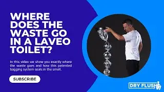 How does the Laveo Dry Flush Toilet work
