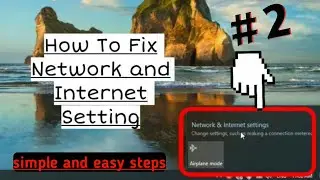 Change Setting Such as Making a  Connection Metered || Network & Internet Setting || 