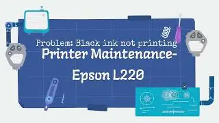 Epson L220 printer not printing with black ink repair