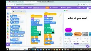 Today I make a geometry app using scratch