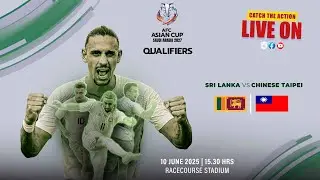 🔴LIVE:  Asian Cup Qualifiers   |  Sri Lanka VS  Chinese Taipei