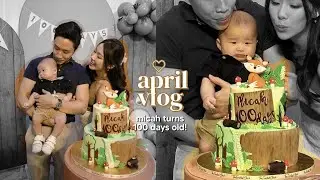 [VLOG] Celebrating Micah's 100th Day 🤎🎂 | MONGABONG