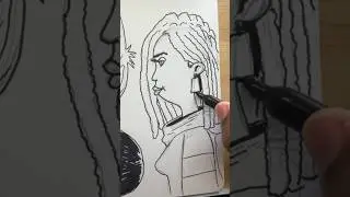 BIG LOCS #drawing #locs #sketch