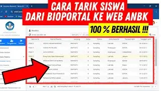 Cara Tarik Data Siswa Peserta ANBK di web ANBK | Mudah - ANBK 2024