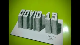 EVDE KAL TÜRKİYE! - 3D ''COVID-19'' ÇİZİMİ - DRAWING ''COVID-19''