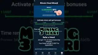 How much u get if mining in 3day with 3USDT bonus signup? PART3