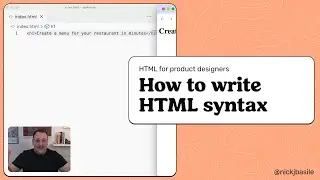 How to write HTML syntax