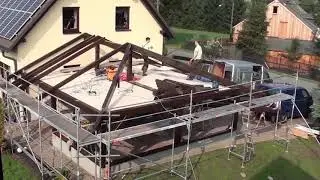 Unser Carport wird aufgebaut, Teil 2