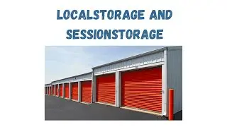 21 - localStorage and sessionStorage