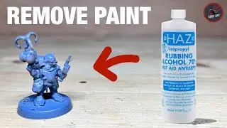 REMOVE PAINT FROM PLASTIC MINIATURES WITH ISOPROPYL - My First Time Stripping Miniatures
