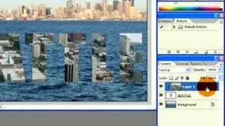 Photoshop Tutorial - Image Inside Text using a Clipping Mask