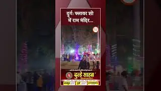 दुर्ग के फ्लावर शो में दिखा भव्य राम मंदिर