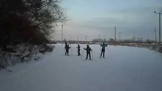 Катание на лыжах. ski