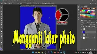 Mengganti warna latar photo dengan mudah menggunakan Photoshop, model Song Joong Ki