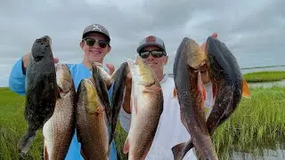 High Water LOADS Louisiana Marsh with Fish!